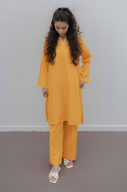 Zellbury | Summer Pret | Embroidered Kurta Trouser - 0923 by Maria Faisal - Registered Vendor of : Zellbury Women - type : Essential Pret - 100% original wedding dresses