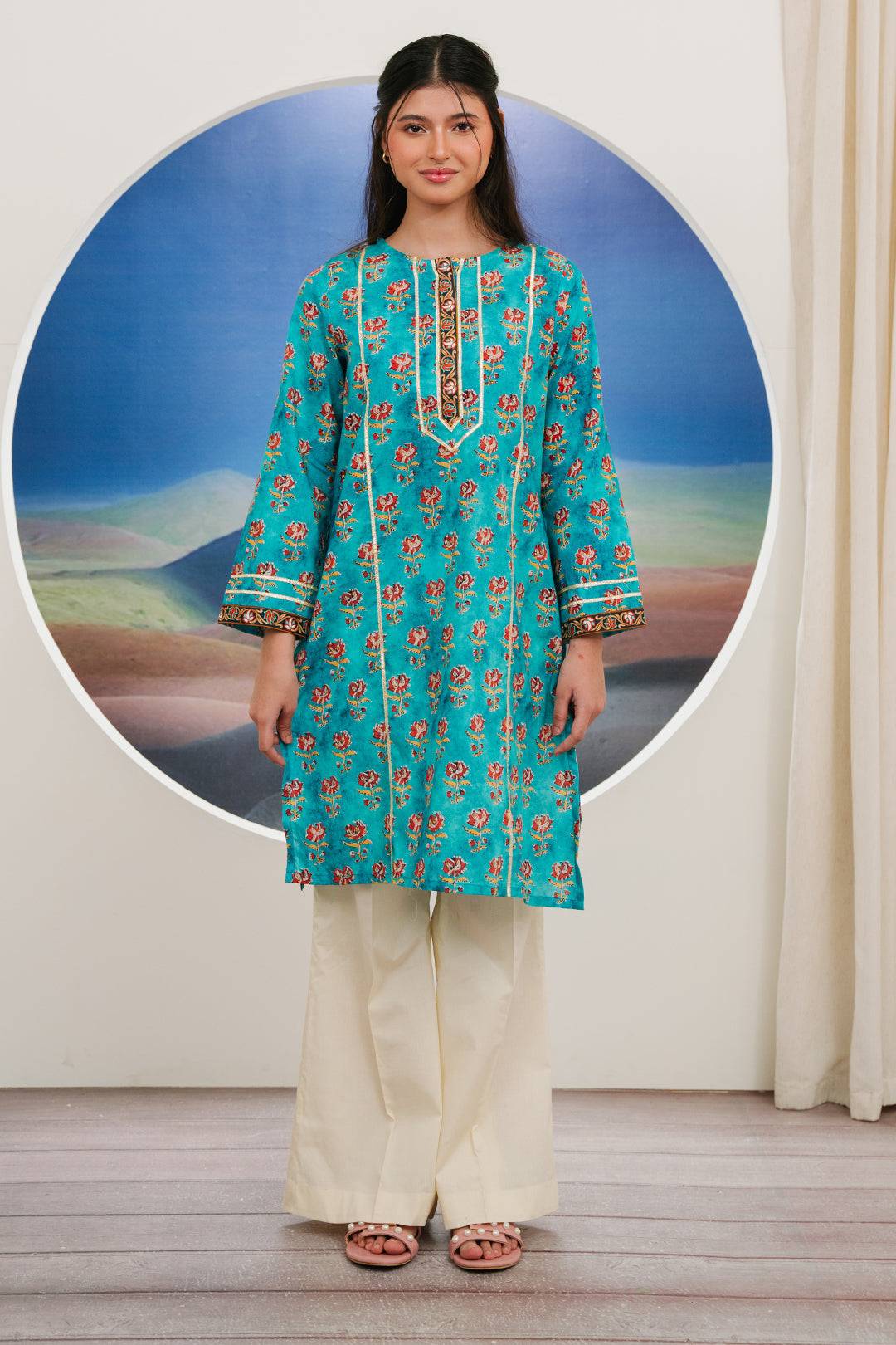 Zellbury | Summer Pret | Kurta - 1840 by Maria Faisal - Registered Vendor of : Zellbury Women - type : Essential Pret - 100% original wedding dresses