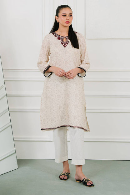 Zellbury | Summer Pret | Embroidered Kurta - 1848 by Maria Faisal - Registered Vendor of : Zellbury Women - type : Essential Pret - 100% original wedding dresses