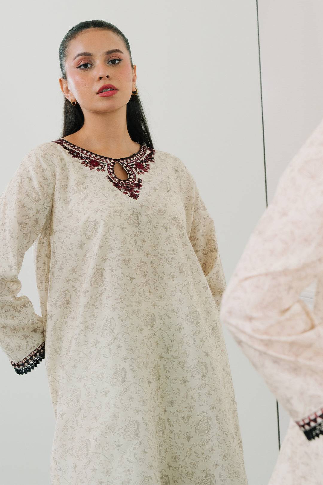 Zellbury | Summer Pret | Embroidered Kurta - 1848 by Maria Faisal - Registered Vendor of : Zellbury Women - type : Essential Pret - 100% original wedding dresses