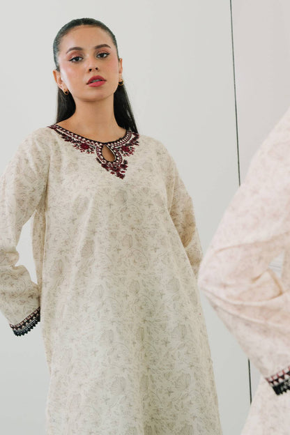 Zellbury | Summer Pret | Embroidered Kurta - 1848 by Maria Faisal - Registered Vendor of : Zellbury Women - type : Essential Pret - 100% original wedding dresses
