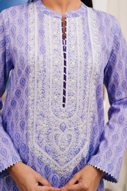 Zellbury | Summer Pret | Embroidered Kurta - 1849 by Maria Faisal - Registered Vendor of : Zellbury Women - type : Essential Pret - 100% original wedding dresses
