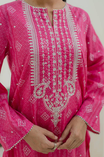 Zellbury | Summer Pret | Embroidered Kurta - 1853 by Maria Faisal - Registered Vendor of : Zellbury Women - type : Essential Pret - 100% original wedding dresses