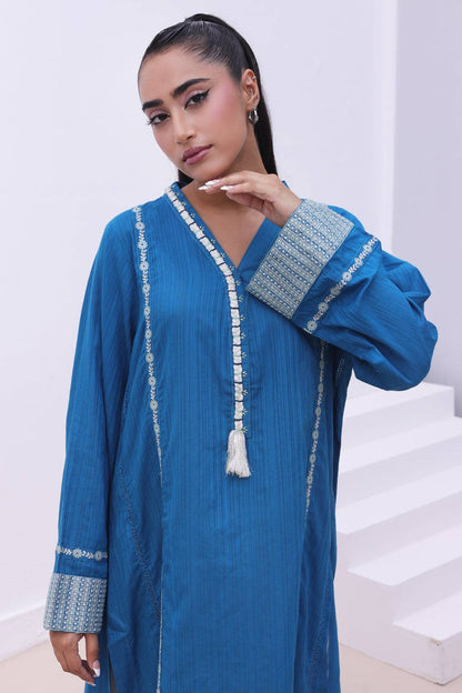 Zellbury | Summer Pret | Embroidered Kurta - 1864 by Maria Faisal - Registered Vendor of : Zellbury Women - type : Signature Pret - 100% original wedding dresses
