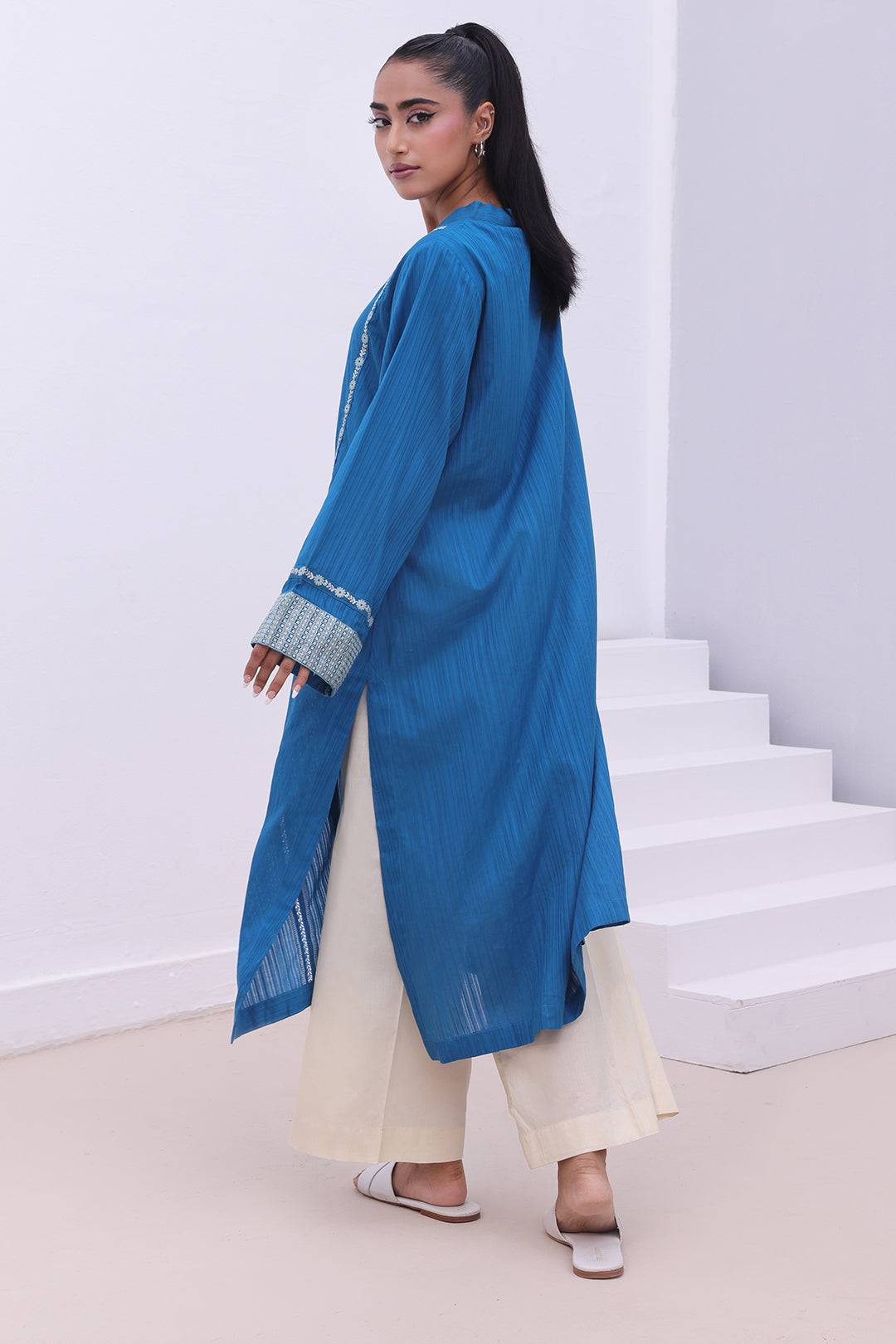 Zellbury | Summer Pret | Embroidered Kurta - 1864 by Maria Faisal - Registered Vendor of : Zellbury Women - type : Signature Pret - 100% original wedding dresses