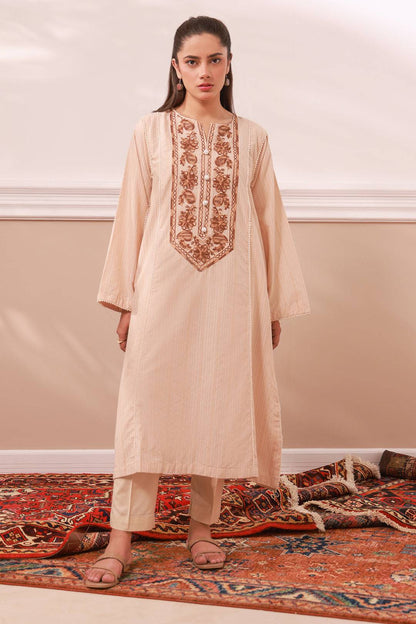 Zellbury | Summer Pret | Embroidered Kurta - 1866 by Maria Faisal - Registered Vendor of : Zellbury Women - type : Signature Pret - 100% original wedding dresses