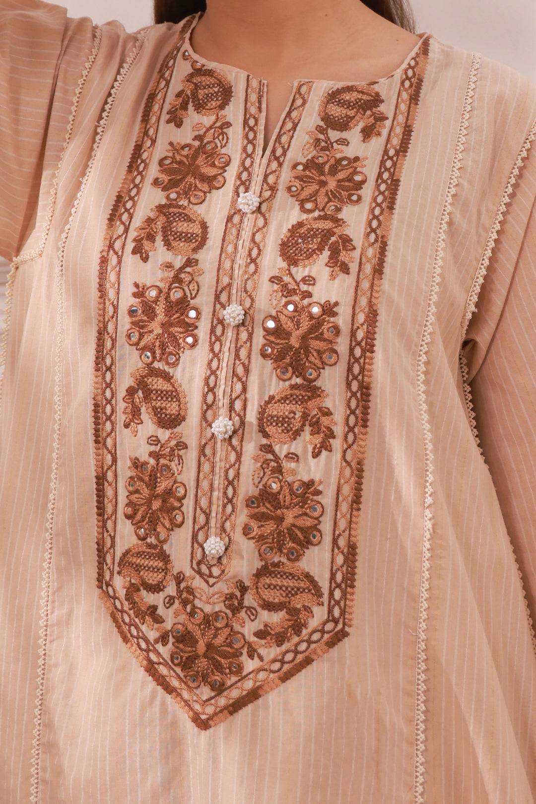 Zellbury | Summer Pret | Embroidered Kurta - 1866 by Maria Faisal - Registered Vendor of : Zellbury Women - type : Signature Pret - 100% original wedding dresses