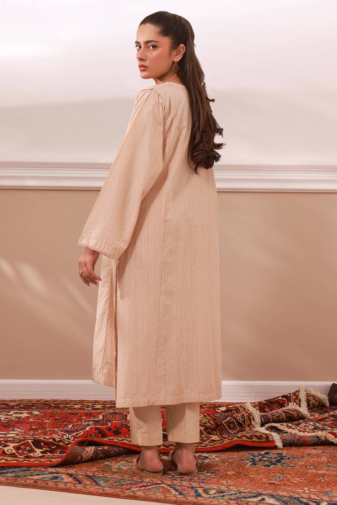 Zellbury | Summer Pret | Embroidered Kurta - 1866 by Maria Faisal - Registered Vendor of : Zellbury Women - type : Signature Pret - 100% original wedding dresses