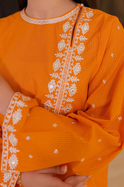 Zellbury | Summer Pret | Embroidered Kurta - 1872 by Maria Faisal - Registered Vendor of : Zellbury Women - type : Signature Pret - 100% original wedding dresses