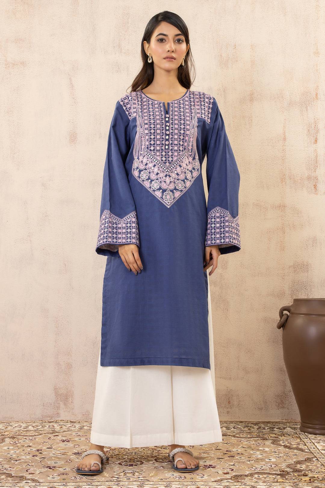 Zellbury | Summer Pret | Embroidered Kurta - 2014 by Maria Faisal - Registered Vendor of : Zellbury Women - type : Signature Pret - 100% original wedding dresses