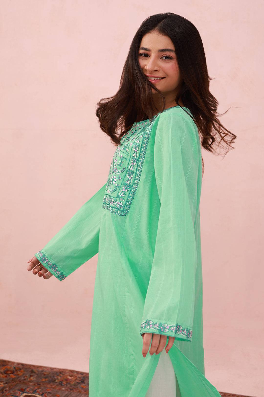Zellbury | Summer Pret | Embroidered Kurta - 2039 by Maria Faisal - Registered Vendor of : Zellbury Women - type : Essential Pret - 100% original wedding dresses