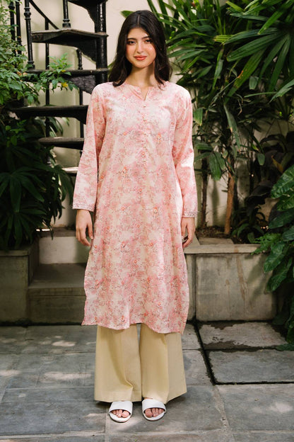 Zellbury | Summer Pret | Embroidered Kurta - 2045 by Maria Faisal - Registered Vendor of : Zellbury Women - type : Essential Pret - 100% original wedding dresses