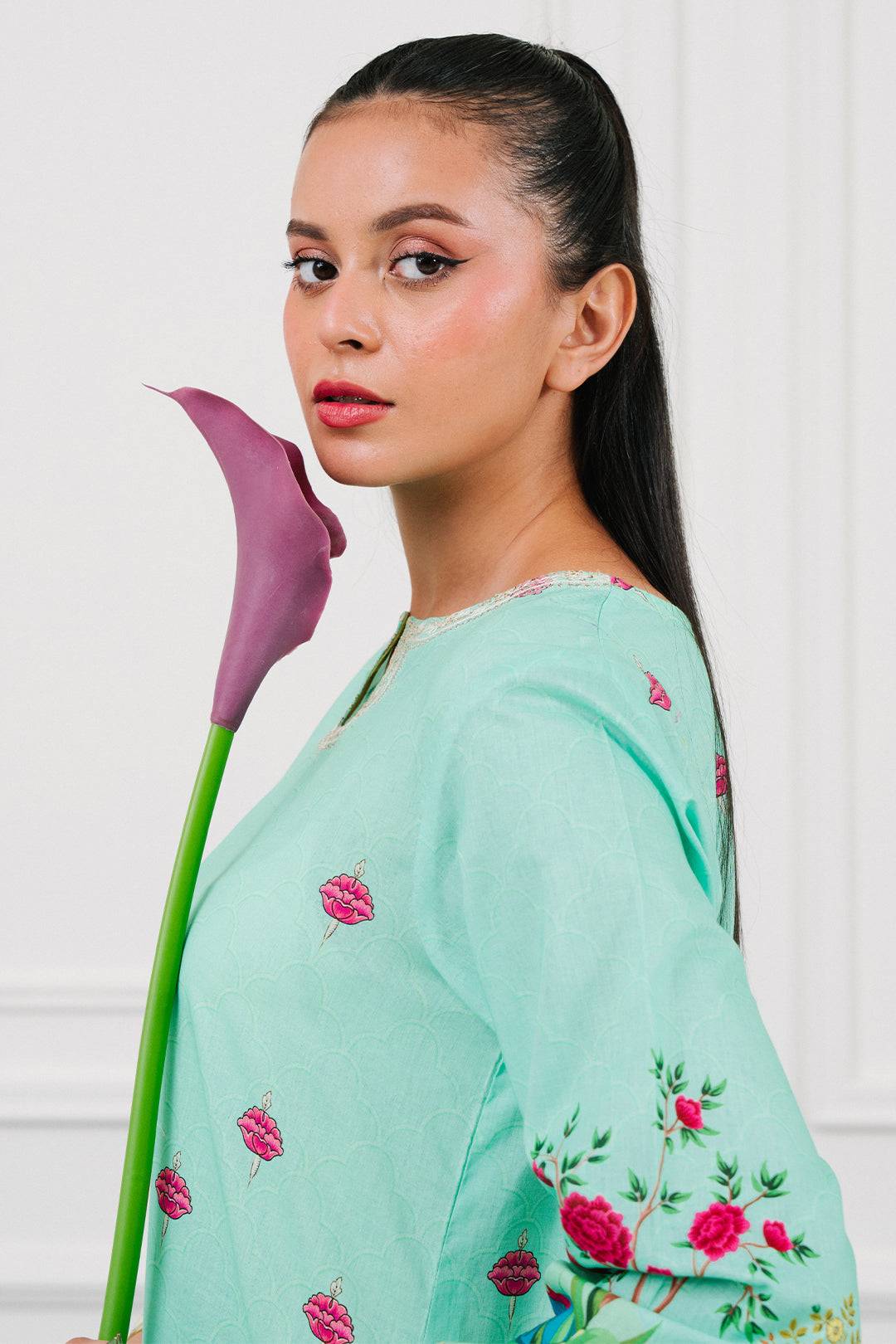 Zellbury | Summer Pret | Embroidered Kurta - 2046 by Maria Faisal - Registered Vendor of : Zellbury Women - type : Essential Pret - 100% original wedding dresses