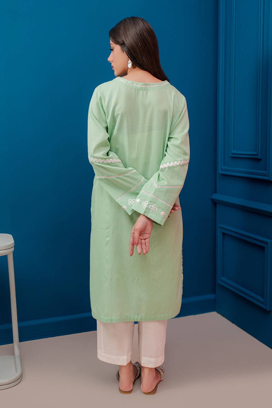 Zellbury | Summer Pret | Embroidered Kurta - 2049 by Maria Faisal - Registered Vendor of : Zellbury Women - type : Signature Pret - 100% original wedding dresses