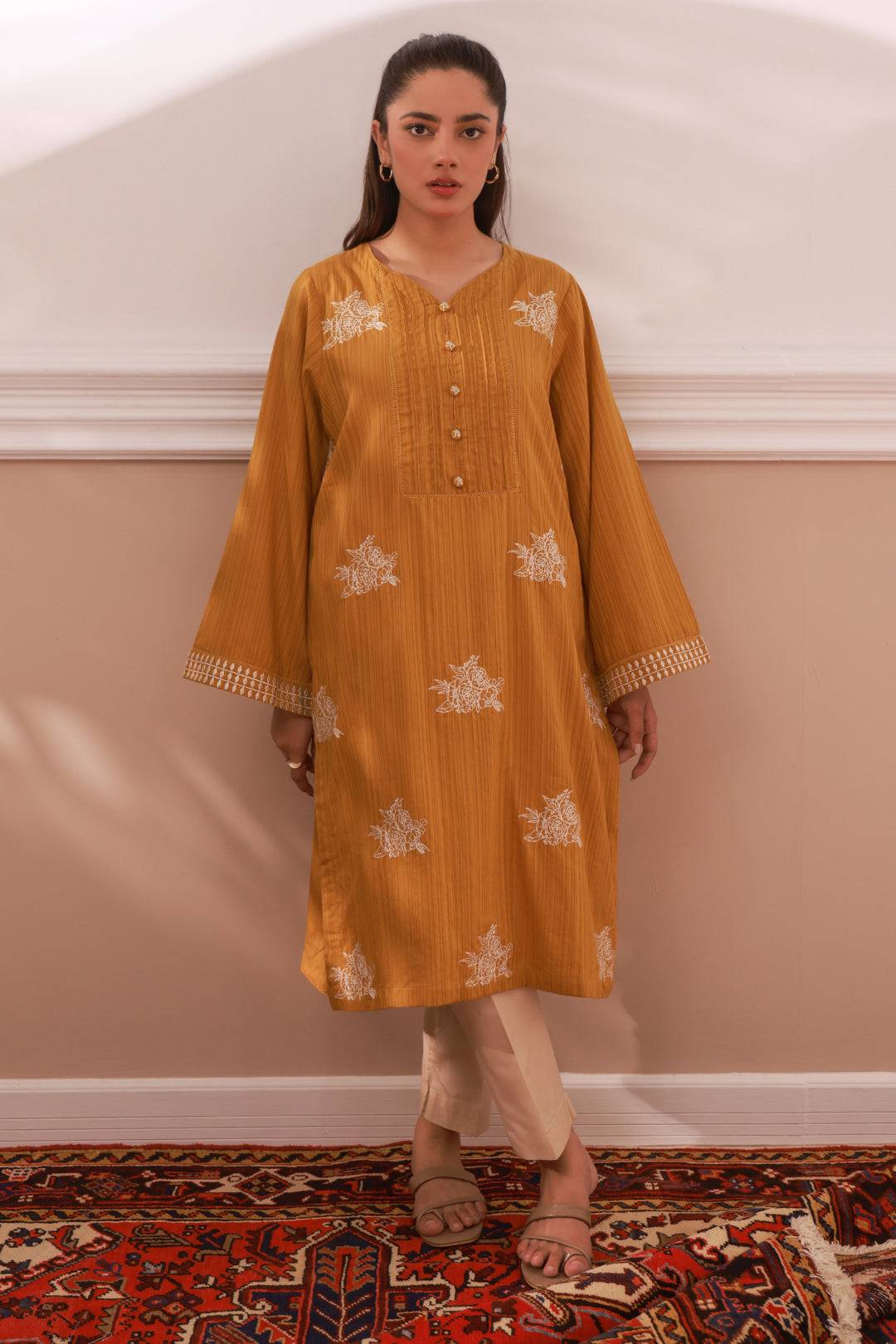 Zellbury | Summer Pret | Embroidered Kurta - 2051 by Maria Faisal - Registered Vendor of : Zellbury Women - type : Signature Pret - 100% original wedding dresses