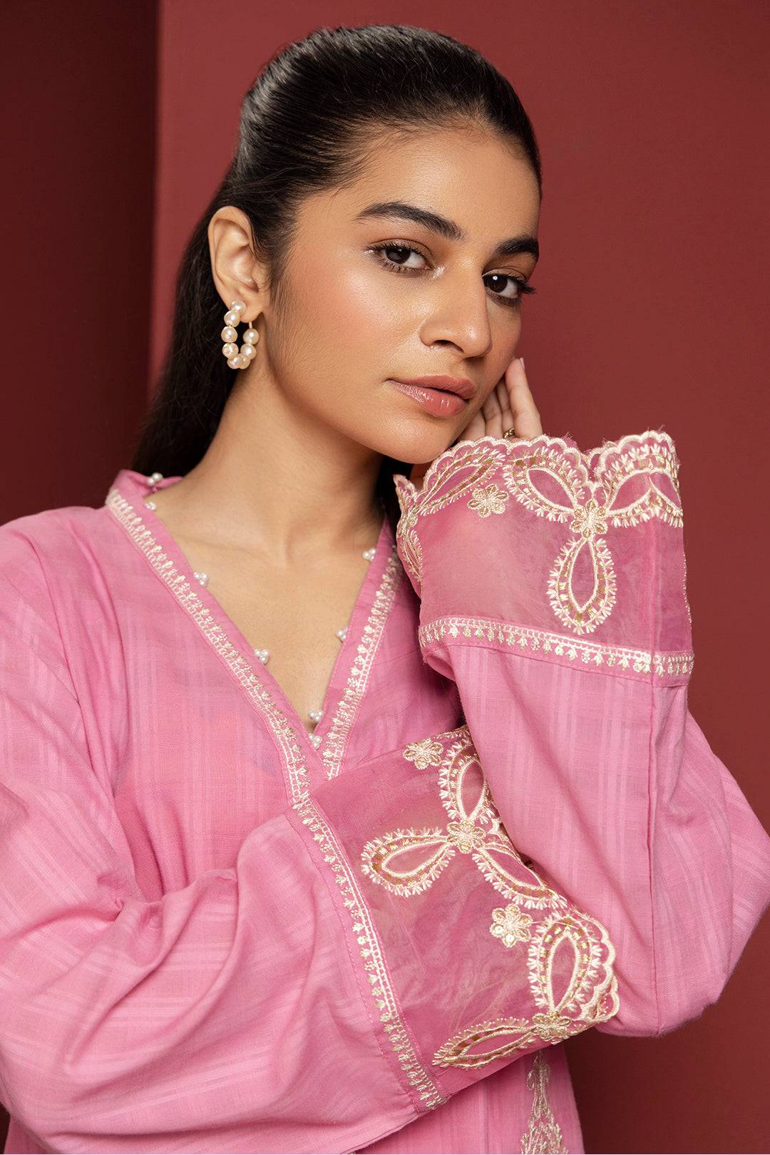 Zellbury | Summer Pret | Embroidered Kurta - 2056 by Maria Faisal - Registered Vendor of : Zellbury Women - type : Signature Pret - 100% original wedding dresses