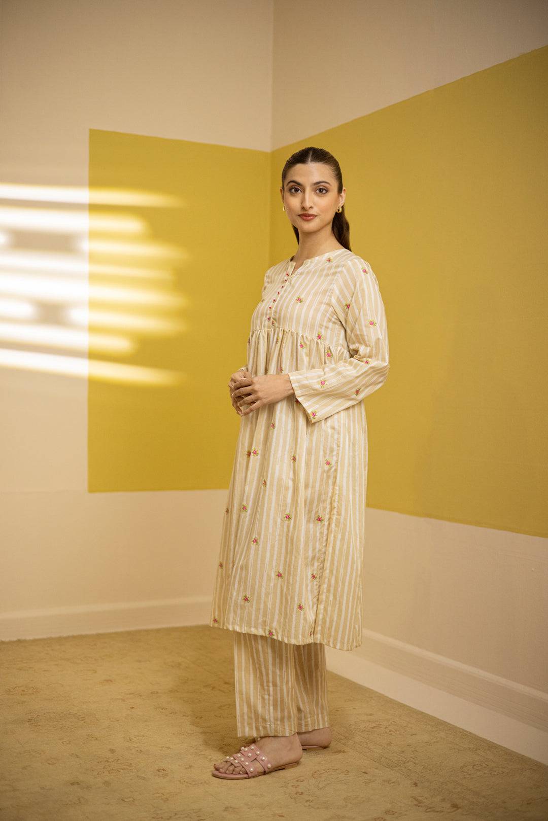 Zellbury | Summer Pret | Embroidered Kurta Trouser - 1527 by Maria Faisal - Registered Vendor of : Zellbury Women - type : Essential Pret - 100% original wedding dresses
