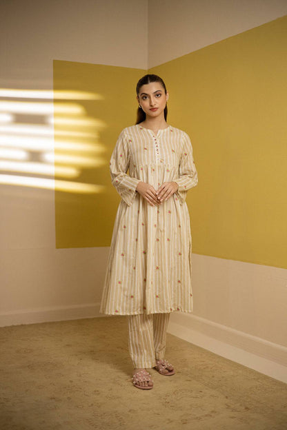 Zellbury | Summer Pret | Embroidered Kurta Trouser - 1527 by Maria Faisal - Registered Vendor of : Zellbury Women - type : Essential Pret - 100% original wedding dresses