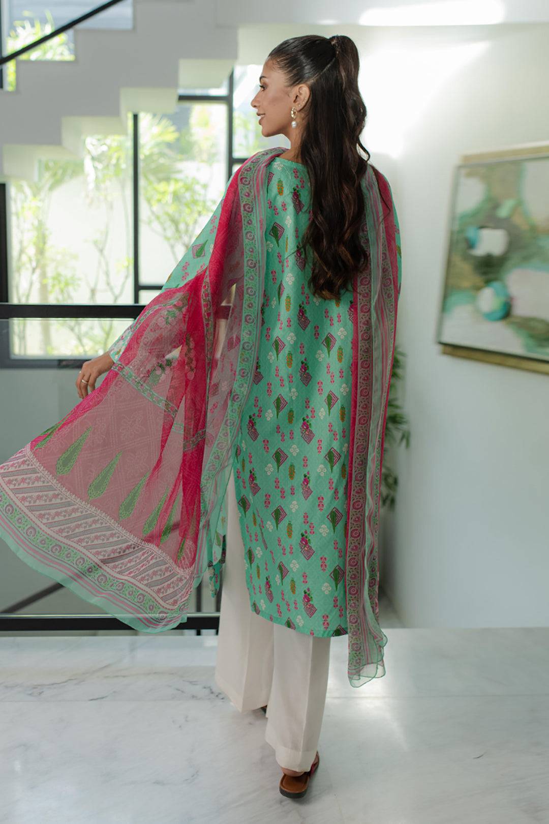 Zellbury | Summer Pret | Embroidered Kurta Dupatta - 1704 by Maria Faisal - Registered Vendor of : Zellbury Women - type : Essential Pret - 100% original wedding dresses