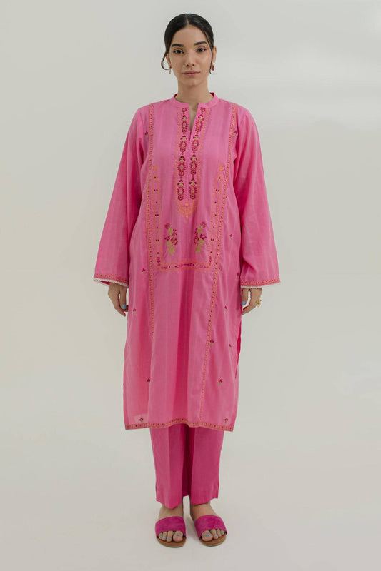 Zellbury | Summer Pret | Embroidered Kurta Trouser - 1734 by Maria Faisal - Registered Vendor of : Zellbury Women - type : Essential Pret - 100% original wedding dresses