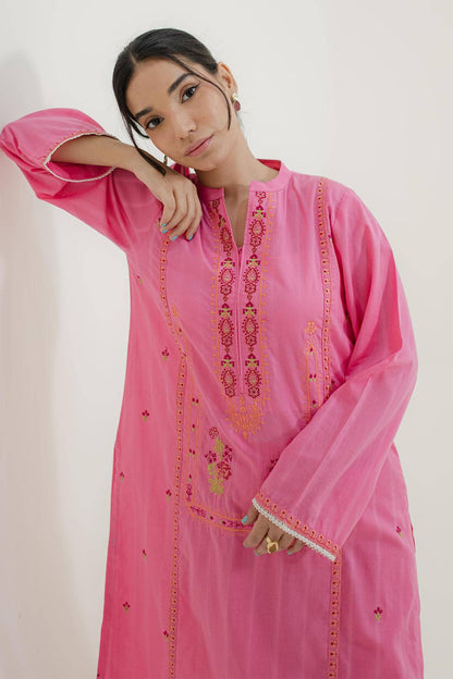 Zellbury | Summer Pret | Embroidered Kurta Trouser - 1734 by Maria Faisal - Registered Vendor of : Zellbury Women - type : Essential Pret - 100% original wedding dresses