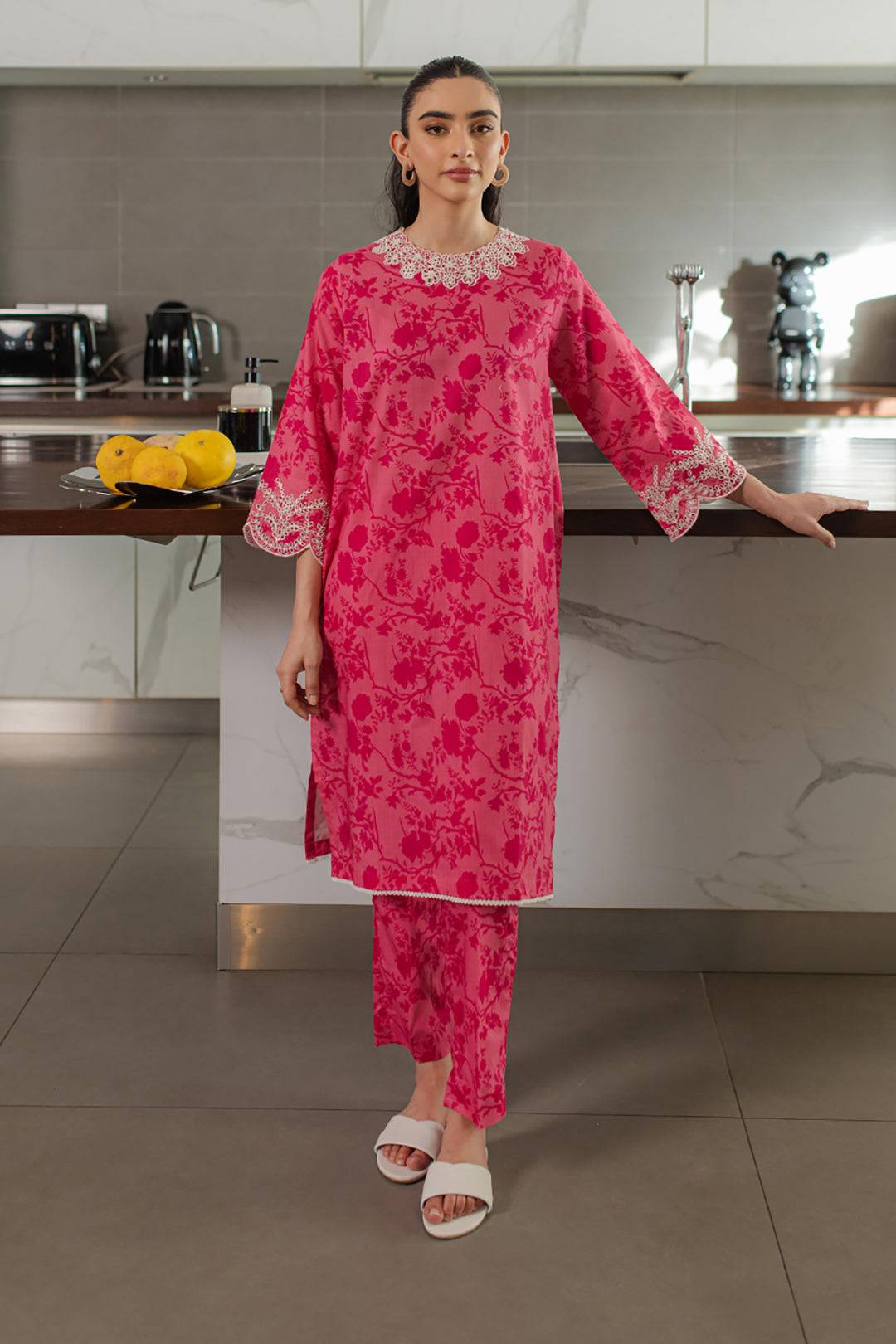 Zellbury | Summer Pret | Embroidered Kurta Trouser - 1739 by Maria Faisal - Registered Vendor of : Zellbury Women - type : Essential Pret - 100% original wedding dresses