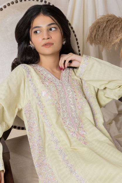 Zellbury | Summer Pret | Embroidered Kurta Trouser - 1767 by Maria Faisal - Registered Vendor of : Zellbury Women - type : Signature Pret - 100% original wedding dresses