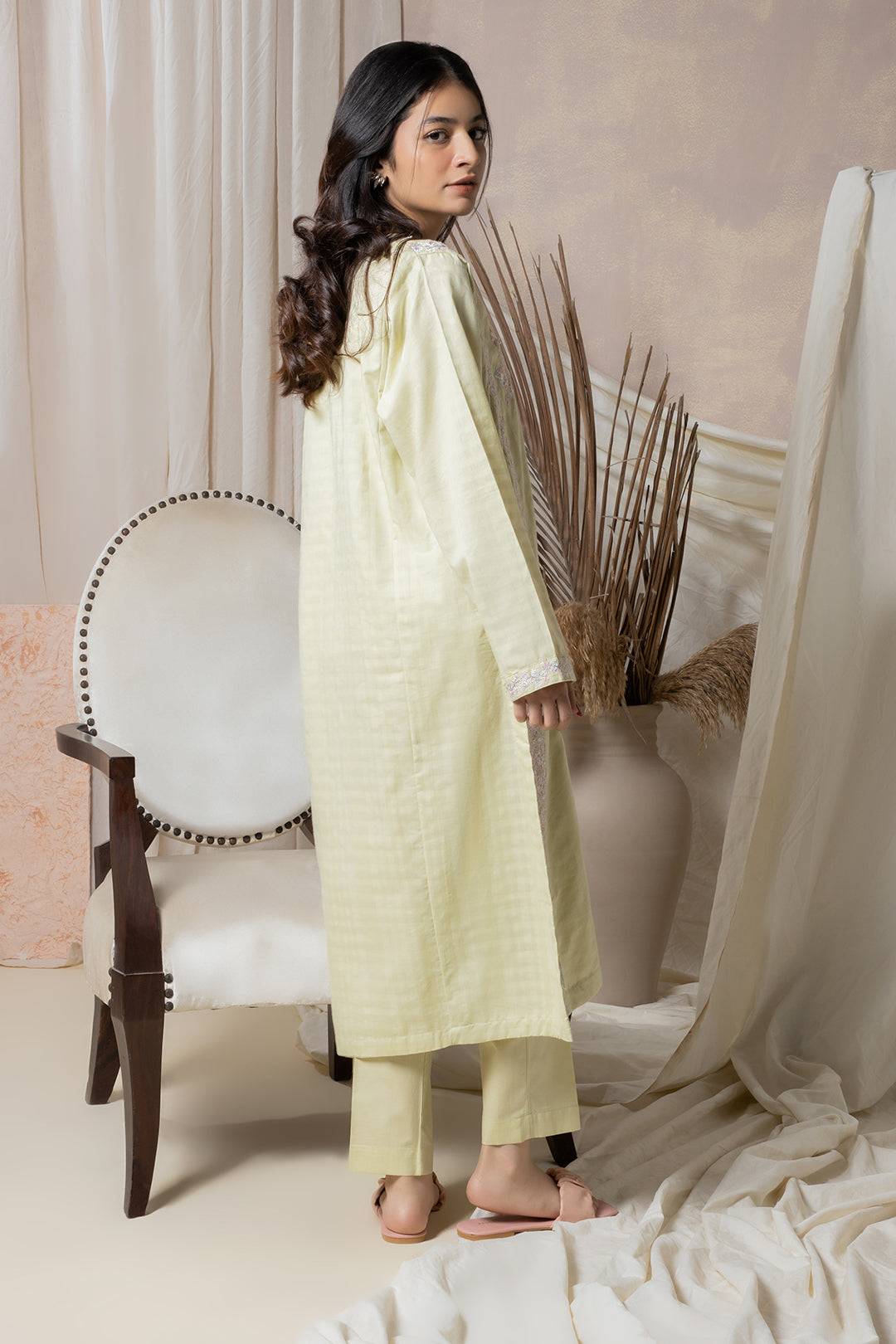 Zellbury | Summer Pret | Embroidered Kurta Trouser - 1767 by Maria Faisal - Registered Vendor of : Zellbury Women - type : Signature Pret - 100% original wedding dresses