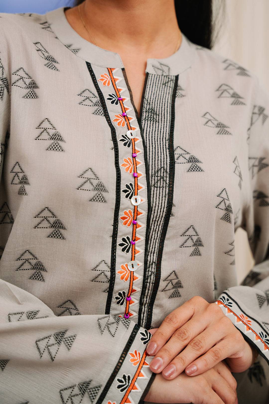 Zellbury | Summer Pret | Embroidered Kurta Trouser - 1769 by Maria Faisal - Registered Vendor of : Zellbury Women - type : Signature Pret - 100% original wedding dresses