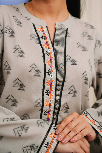 Zellbury | Summer Pret | Embroidered Kurta Trouser - 1769 by Maria Faisal - Registered Vendor of : Zellbury Women - type : Signature Pret - 100% original wedding dresses
