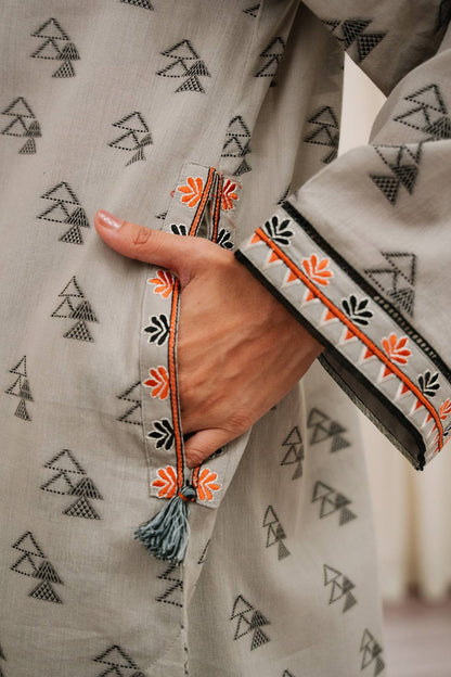 Zellbury | Summer Pret | Embroidered Kurta Trouser - 1769 by Maria Faisal - Registered Vendor of : Zellbury Women - type : Signature Pret - 100% original wedding dresses