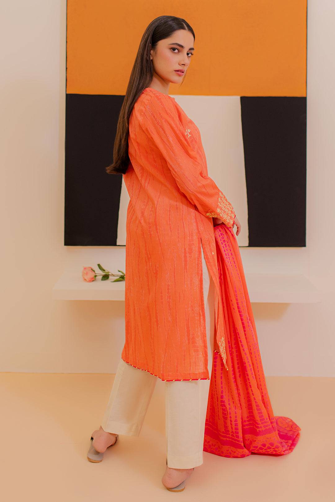 Zellbury | Summer Pret | Embroidered Kurta Dupatta - 1899 by Maria Faisal - Registered Vendor of : Zellbury Women - type : Essential Pret - 100% original wedding dresses