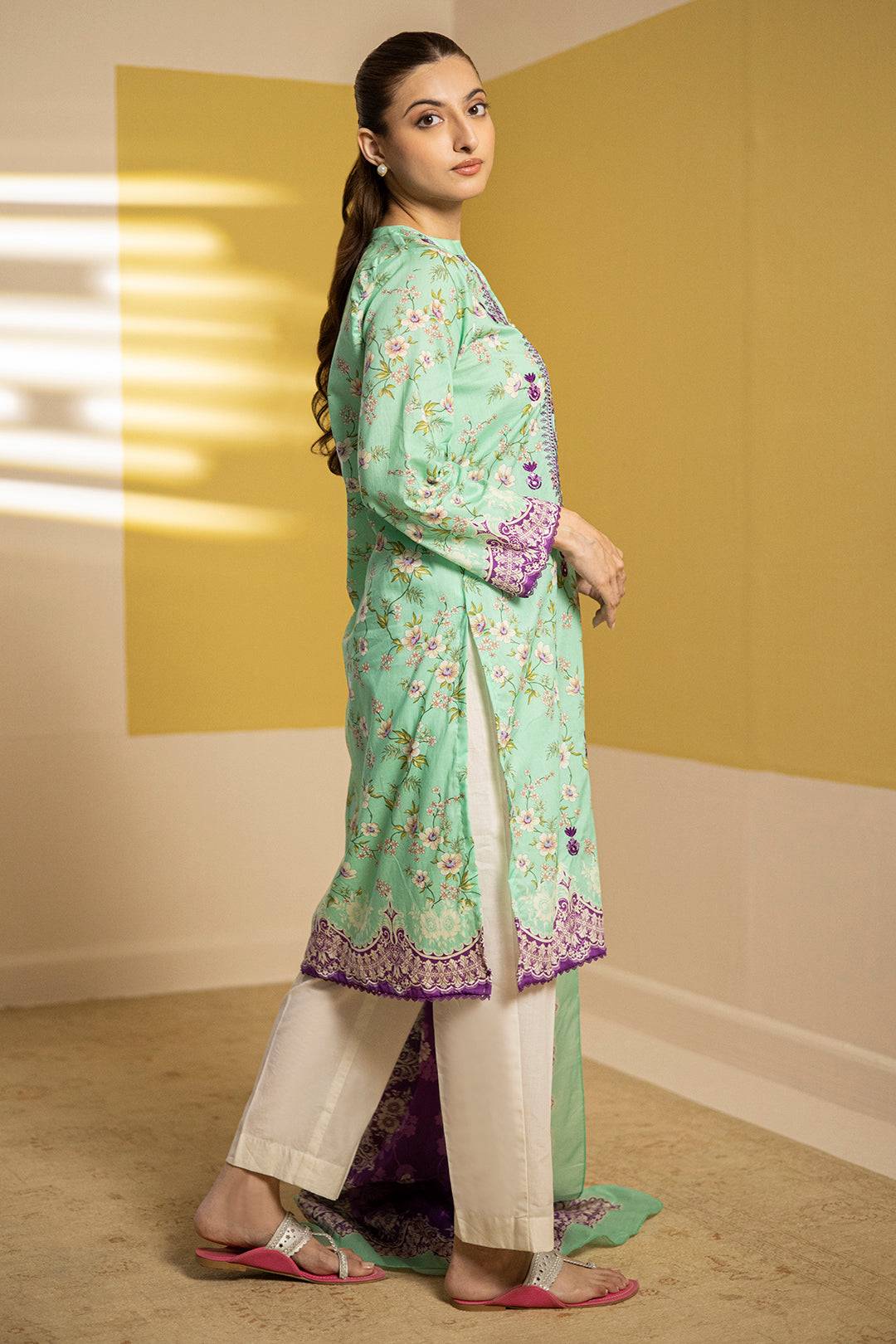Zellbury | Summer Pret | Embroidered Kurta Dupatta - 1903 by Maria Faisal - Registered Vendor of : Zellbury Women - type : Essential Pret - 100% original wedding dresses