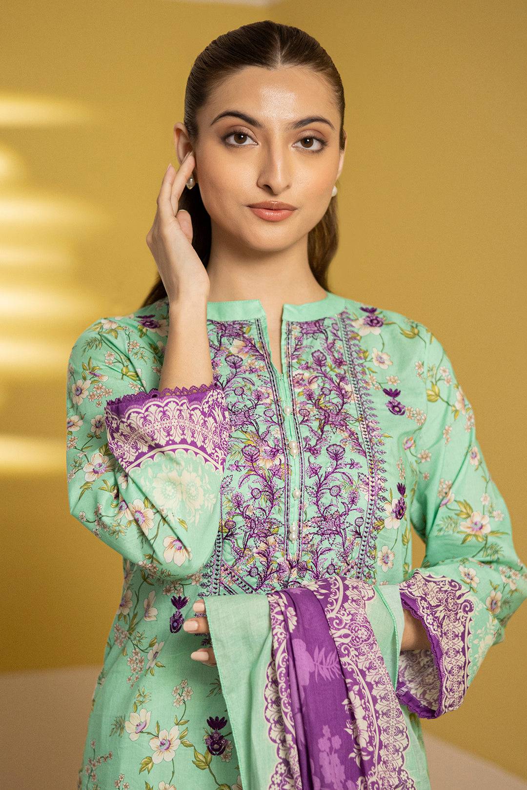 Zellbury | Summer Pret | Embroidered Kurta Dupatta - 1903 by Maria Faisal - Registered Vendor of : Zellbury Women - type : Essential Pret - 100% original wedding dresses