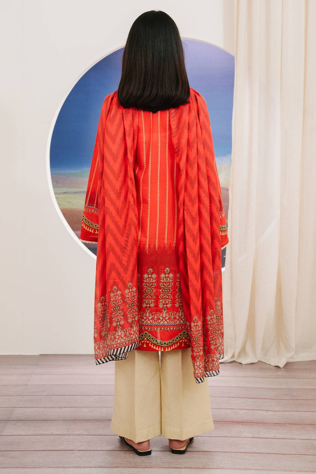 Zellbury | Summer Pret | Embroidered Kurta Dupatta - 1904 by Maria Faisal - Registered Vendor of : Zellbury Women - type : Essential Pret - 100% original wedding dresses