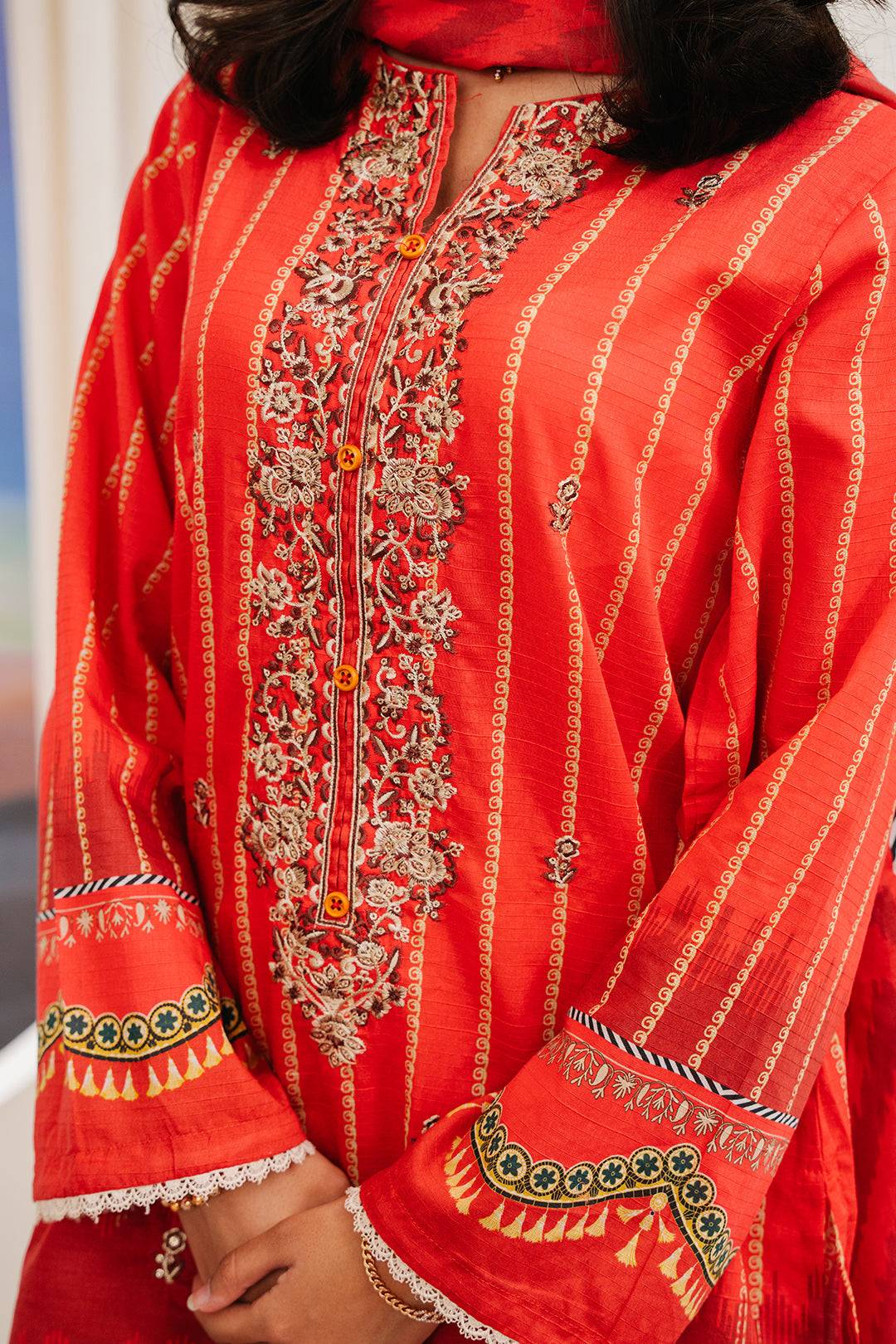 Zellbury | Summer Pret | Embroidered Kurta Dupatta - 1904 by Maria Faisal - Registered Vendor of : Zellbury Women - type : Essential Pret - 100% original wedding dresses