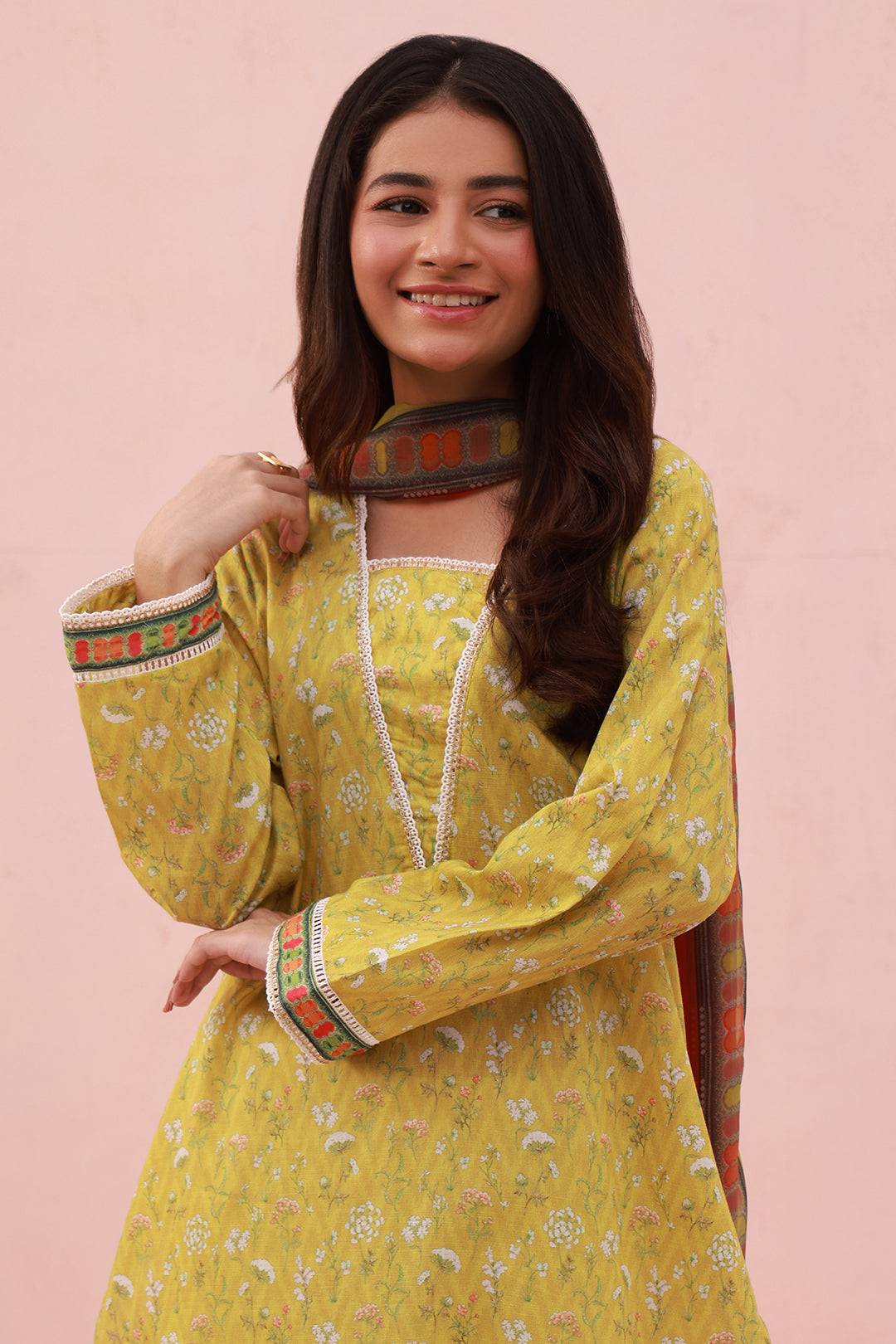 Zellbury | Summer Pret | Embroidered Kurta Dupatta - 1905 by Maria Faisal - Registered Vendor of : Zellbury Women - type : Essential Pret - 100% original wedding dresses