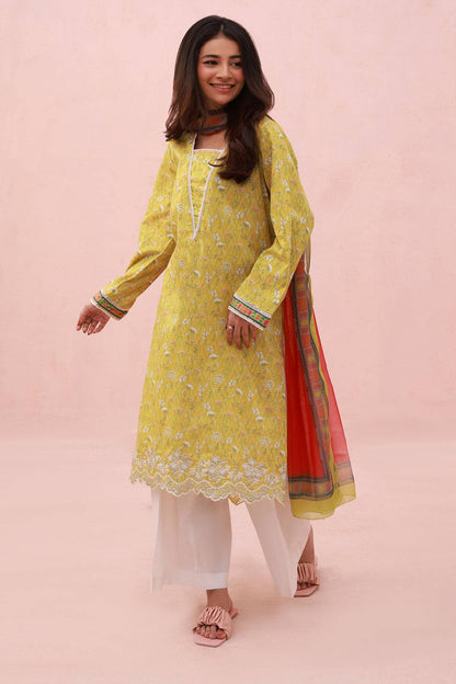 Zellbury | Summer Pret | Embroidered Kurta Dupatta - 1905 by Maria Faisal - Registered Vendor of : Zellbury Women - type : Essential Pret - 100% original wedding dresses