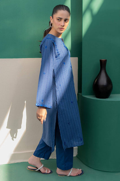 Zellbury | Summer Pret | Embroidered Kurta Trouser - 1932 by Maria Faisal - Registered Vendor of : Zellbury Women - type : Essential Pret - 100% original wedding dresses