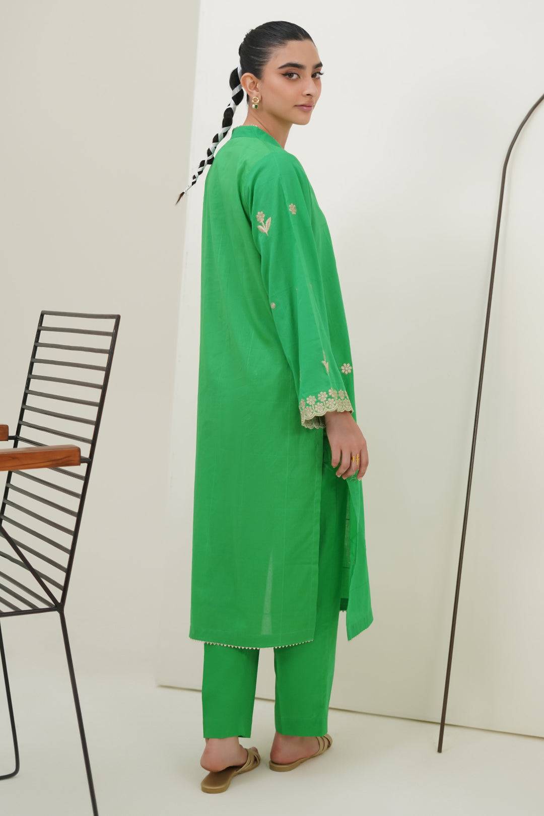 Zellbury | Summer Pret | Embroidered Kurta Trouser - 1933 by Maria Faisal - Registered Vendor of : Zellbury Women - type : Essential Pret - 100% original wedding dresses