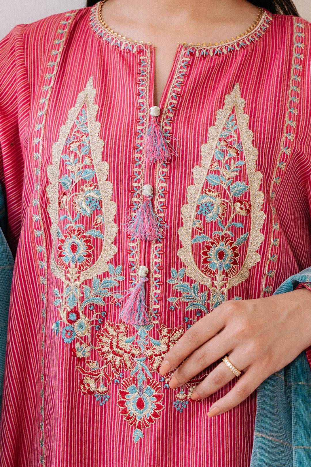 Zellbury | Summer Pret | Embroidered Kurta Dupatta - 1983 by Maria Faisal - Registered Vendor of : Zellbury Women - type : Signature Pret - 100% original wedding dresses