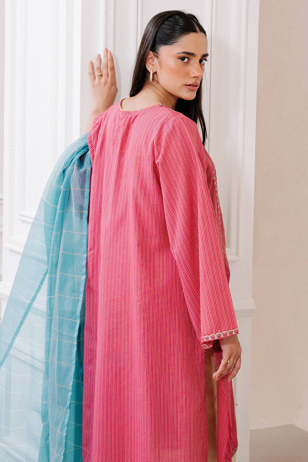 Zellbury | Summer Pret | Embroidered Kurta Dupatta - 1983 by Maria Faisal - Registered Vendor of : Zellbury Women - type : Signature Pret - 100% original wedding dresses