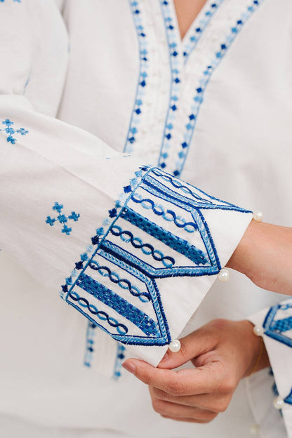 Zellbury | Summer Pret | Embroidered Kurta Trouser - 1984 by Maria Faisal - Registered Vendor of : Zellbury Women - type : Signature Pret - 100% original wedding dresses