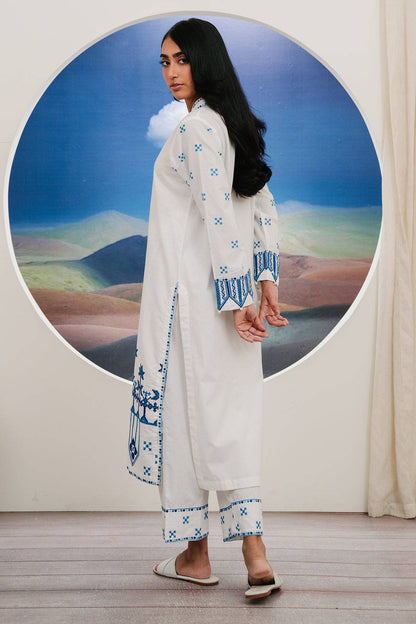 Zellbury | Summer Pret | Embroidered Kurta Trouser - 1984 by Maria Faisal - Registered Vendor of : Zellbury Women - type : Signature Pret - 100% original wedding dresses