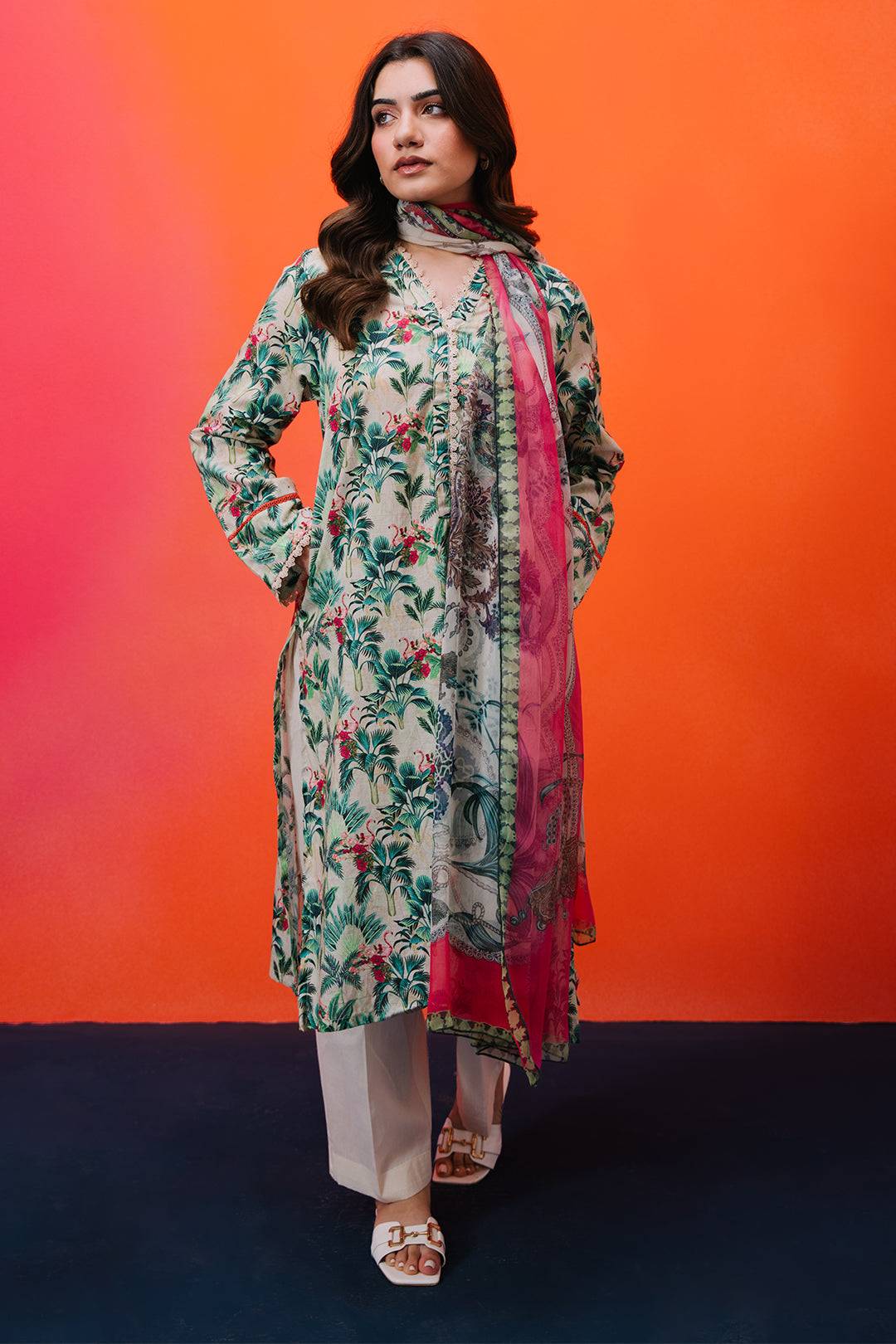 Zellbury | Summer Pret | Kurta Dupatta - 2064 by Maria Faisal - Registered Vendor of : Zellbury Women - type : Essential Pret - 100% original wedding dresses