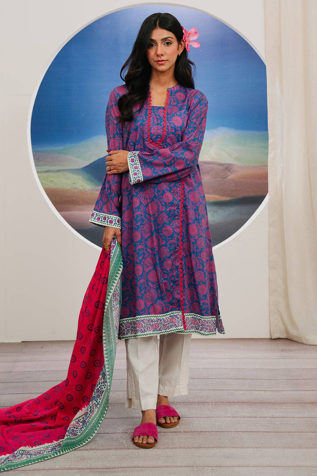 Zellbury | Summer Pret | Kurta Dupatta - 2068 by Maria Faisal - Registered Vendor of : Zellbury Women - type : Essential Pret - 100% original wedding dresses