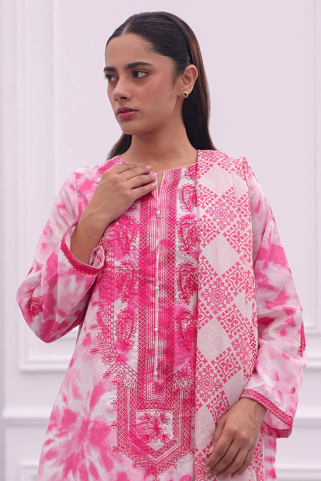 Zellbury | Summer Pret | Embroidered Kurta Dupatta - 2071 by Maria Faisal - Registered Vendor of : Zellbury Women - type : Essential Pret - 100% original wedding dresses