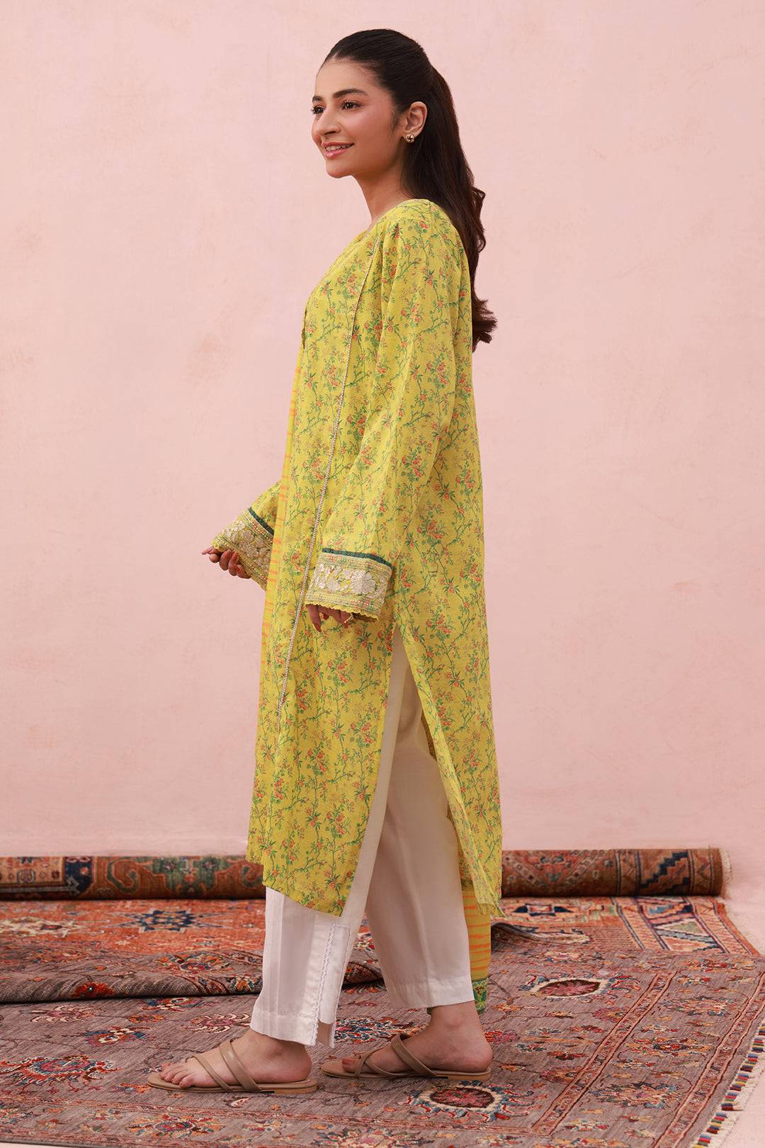Zellbury | Summer Pret | Embroidered Kurta Dupatta - 2074 by Maria Faisal - Registered Vendor of : Zellbury Women - type : Essential Pret - 100% original wedding dresses