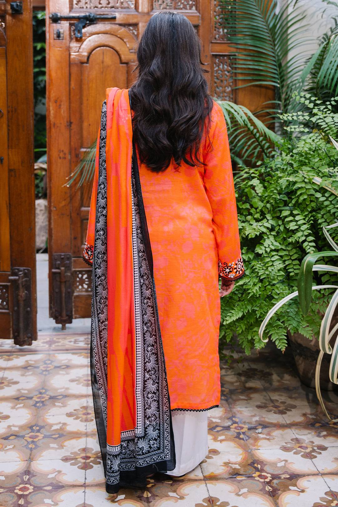 Zellbury | Summer Pret | Embroidered Kurta Dupatta - 2077 by Maria Faisal - Registered Vendor of : Zellbury Women - type : Essential Pret - 100% original wedding dresses