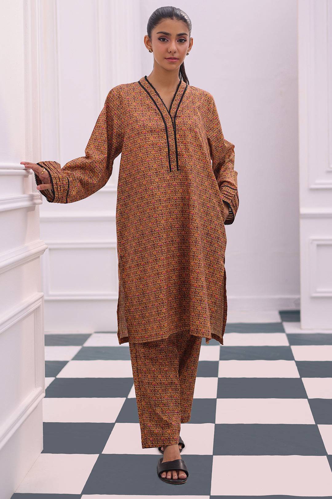 Zellbury | Summer Pret | Kurta Trouser - 2078 by Maria Faisal - Registered Vendor of : Zellbury Women - type : Essential Pret - 100% original wedding dresses